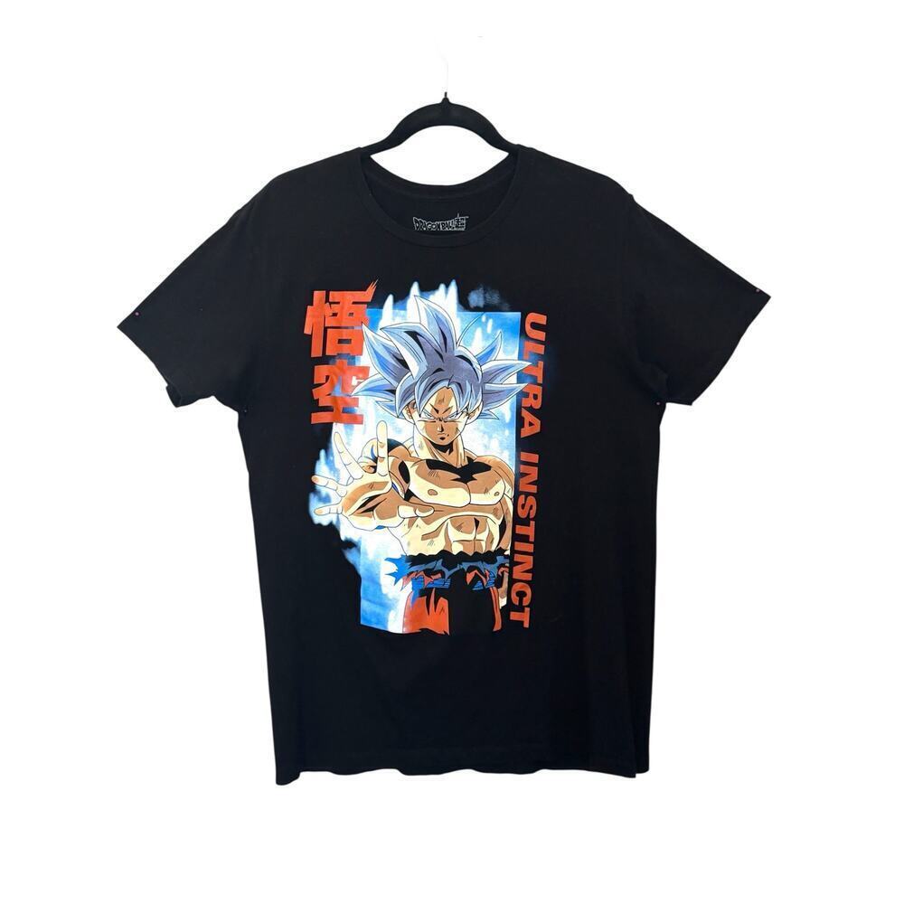 Dragon Ball Super Ultra Instinct Goku Anime Graphic‎ Tee Black Size L
